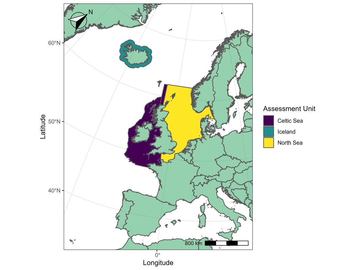 Figure d: Assessment Units for grey seals.