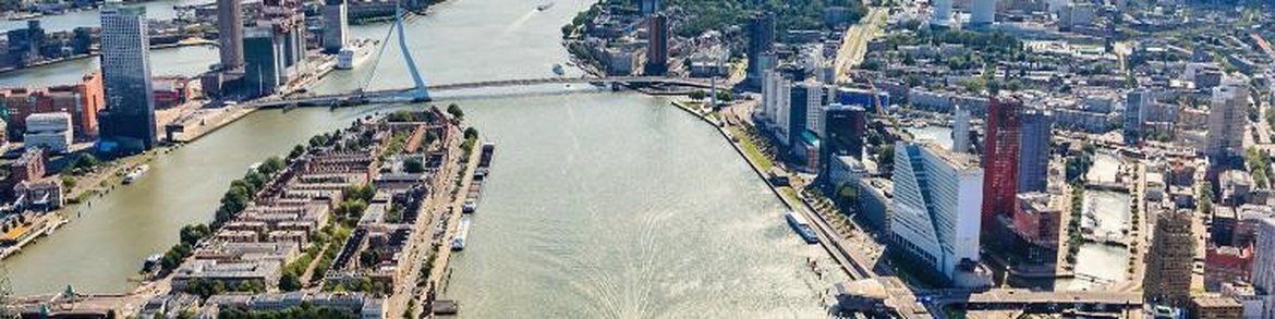 Figure 3.5.12: The main branch of the lower Rhine in the centre of Rotterdam (ICBR)